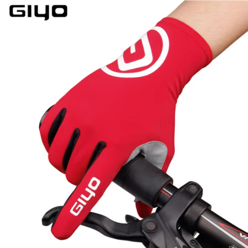 Mountain Biking Gloves Mens - Giyo tela de toque longo dedos