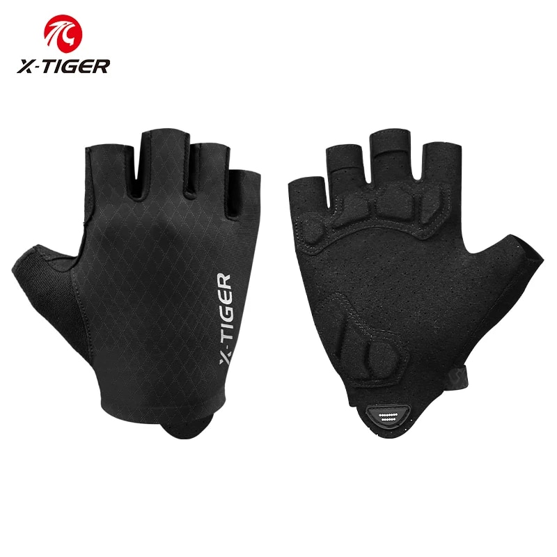 Mountain Biking Gloves Mens - X-TIGER luvas de ciclismo meio dedo