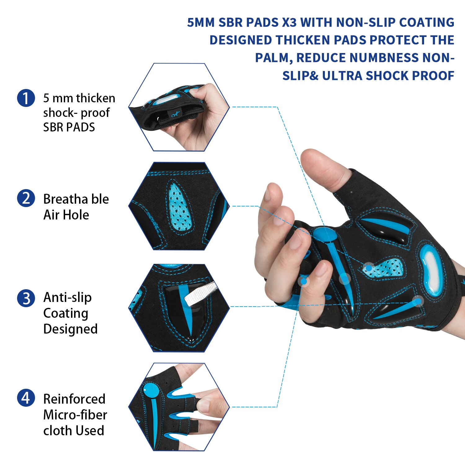 Moreok luvas de ciclismo, luva - Mountain Biking Gloves Mens avaliação e preço