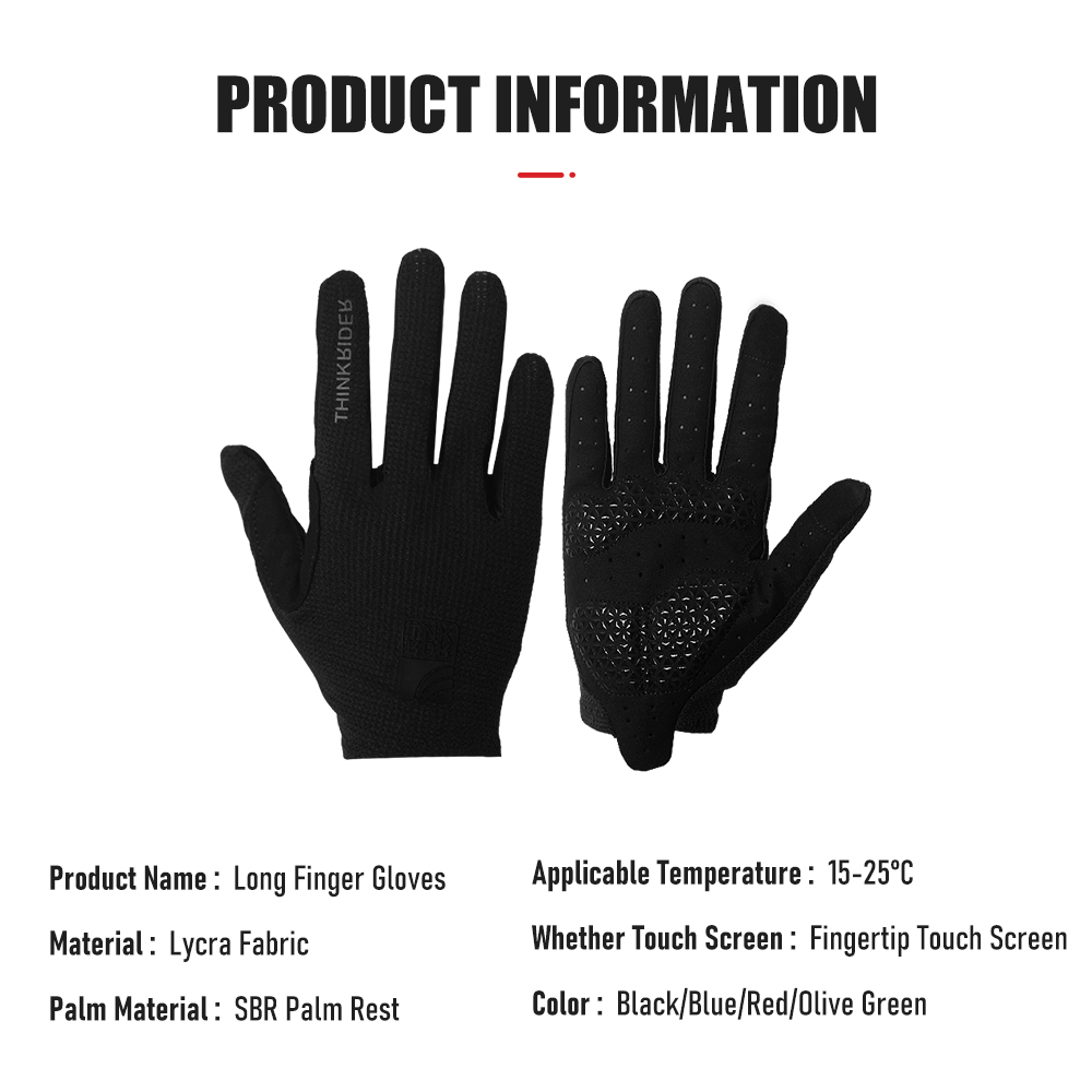 ThinkRider Luvas de ciclismo l - Mountain Biking Gloves Mens avaliação e preço