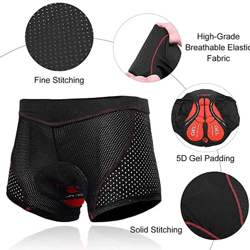 X-TIGER calções de roupa inter - Mountain Biking Underwear avaliação e preço