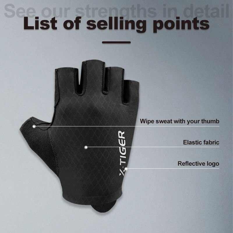 X-TIGER luvas de ciclismo meio - Mountain Biking Gloves Mens avaliação e preço